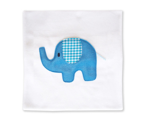 Blue elephant cushion cover