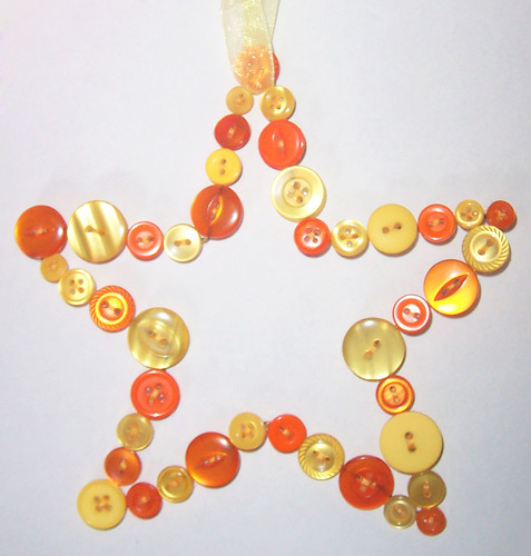 Button Star Wall Decoration