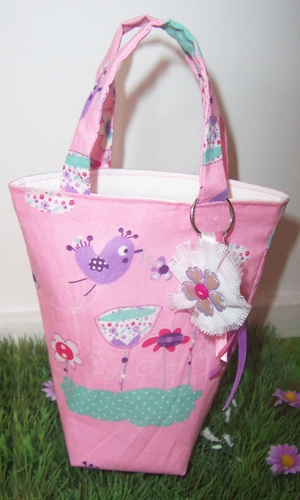 Children&#39;s handbag (pink little birdie)