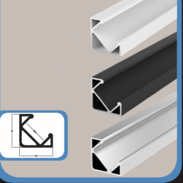 CORNER PROFILE FOR STRIP LIGHT MILKY COVER 1 METER