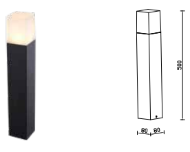 ALUMINIUM GARDEN LIGHT GU10 IP54