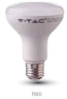 LED R80 BULB E27 SAMSUNG SMD DAY WHITE 4000K/10 WATT