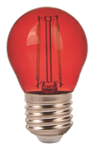 LED E27/ES RED BULB