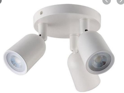 CEILING SPOTLIGHT 3 ARM WHITE