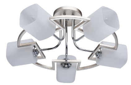 CEILING LIGHT MEGAPOLIS ALPHA PEARL GOLD MAT