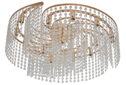 CEILING LIGHT CRYSTAL CASCADE