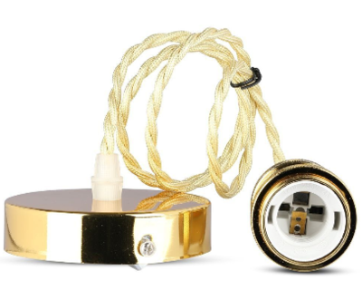 METAL PENDANT LIGHT-E27 HOLDER- GOLD