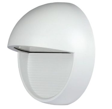 VT-1182 3W LED STEP/WALL LIGHT  WHITE BODY ROUND