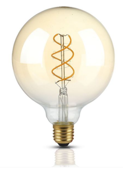 5W G125 FILAMENT BULB 2200K AMBER GLASS E27 DIMMABLE