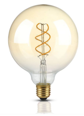 5W G125 FILAMENT BULB 2200K AMBER GLASS E27 DIMMABLE
