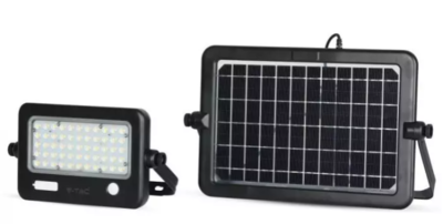 10W LED SOLAR FLOODLIGHT-DETACHABLE TWIN PAD 4000K