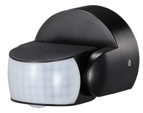 INFRARED MOTION SENSOR-BLACK BODY, IP65