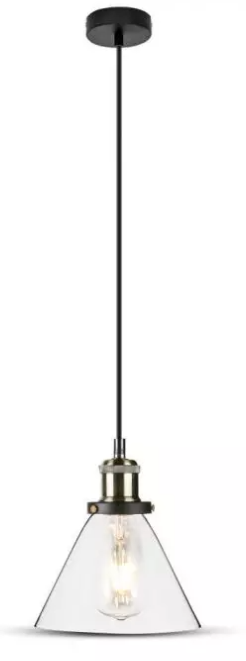 E27 GLASS PENDANT LIGHT-TRANSPARENT