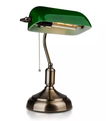BANKER BAKELITE TABLE LAMP WITH E27 HOLDER