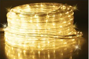 LED ROPE LIGHT WARM WHITE 24 METER IP65