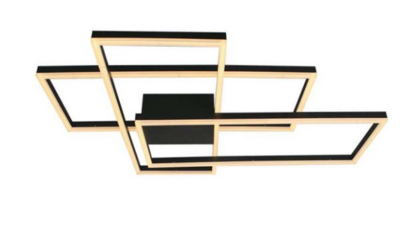 47W LED DECORATIVE CEILING LIGHT L90xW67x9CM 3000K BLACK