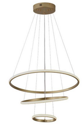 LED HANGING DESIGNER LAMP D:600+D:400+D:200 3000K PAINT GOLD