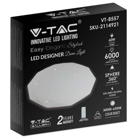 60W DESIGNER DOME LIGHT REMOTE CONTROL CCT CHANGING DIMMABLE DIAMOND