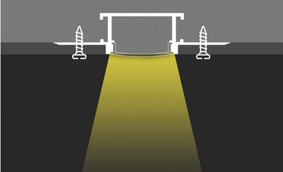PLASTER IN MOUNTING KIT WITH DIFFUSER