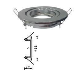 GU10 FITTING  CHROME