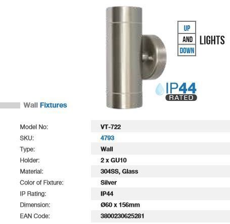 UP AND DOWN WALL LIGHT  GU10