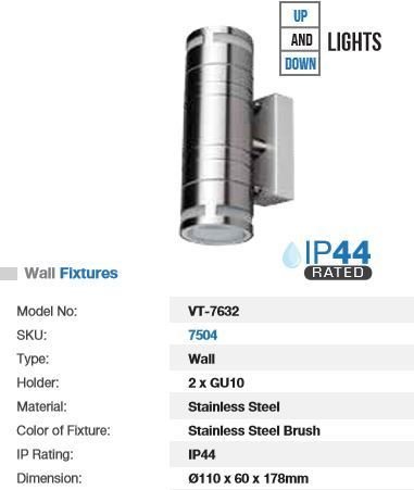 UP AND DOWN WALL LIGHT  GU10