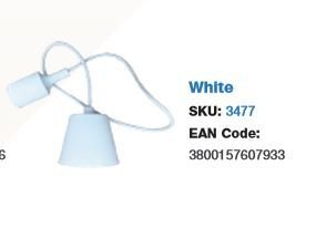 CEILING ROSE WHITE E27