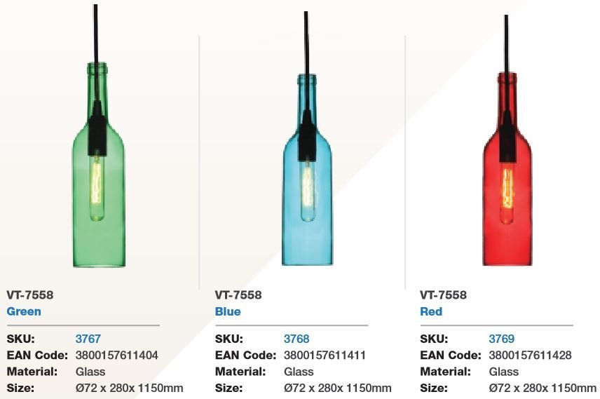 BOTTLE PENDANT E14