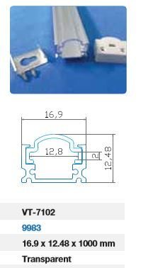 100CM ALUMINIUM PROFILE FOR STRIP LIGHT