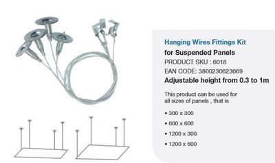 SUSPENSION KIT FOR LED PANELS