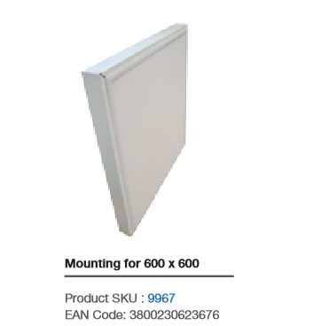 PANEL FRAME FOR EXTERNAL MOUNTING 600x600mm