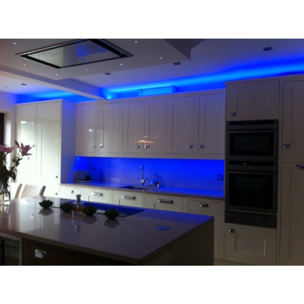LED STRIP LIGHT BLUE 5050/60/IP20 5 METERS + POWER SUPPLY