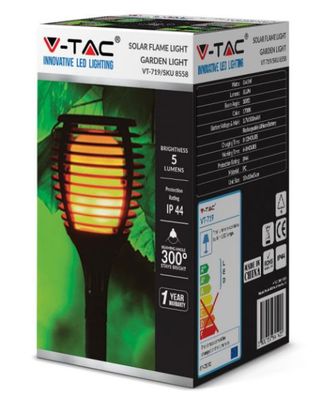 SOLAR FLAME WALL LIGHT 15LM 1700K