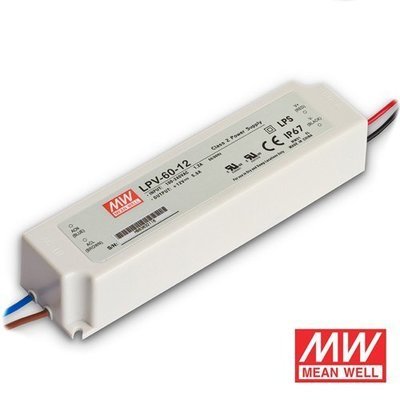 60 WATT MEANWELL POWER SUPLY 12V ip65