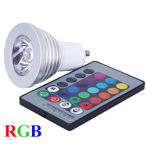 LED GU10 MULTICOLOR BULB WITH REMOTE