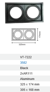 AR111 DOUBLE DOWNLIGHT FITTING