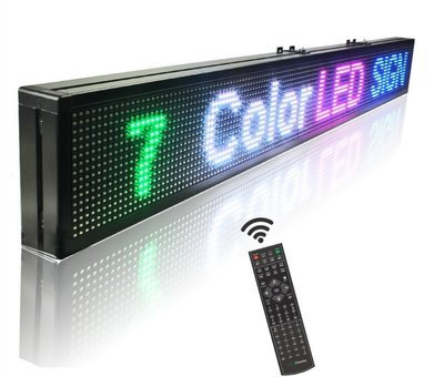 30x6in LED SIGN WITH PC SOFTWARE EXTRA BRIGHT FOR SUNNY WINDOW DISPLAYS