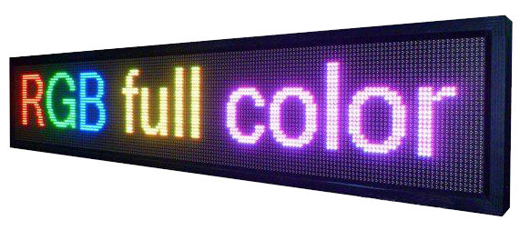 LED SIGN 39x6in USB CONTROL