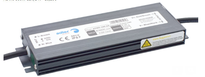 EXTRA SLIM 15mm 100WATT  12V  ip65 POWER SUPLY