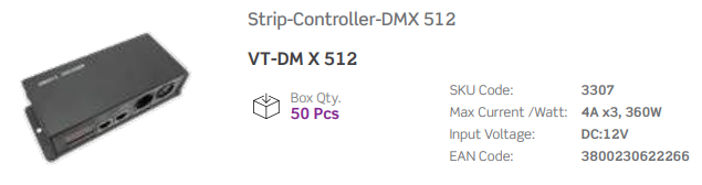 LED STRIP DMX DECODER