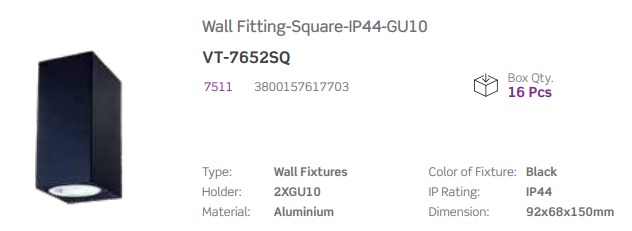 UP AND DOWN WALL LIGHT GU10 WATERPROOF