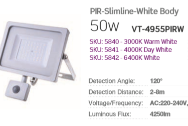 50 WATT LED FLOODLIGHT 6400K  IP44