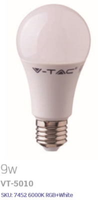 9 WATT LED SMART MULTICOLOR BULB E27