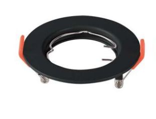 GU10 FITTING ROUND BLACK 2pcs PACK