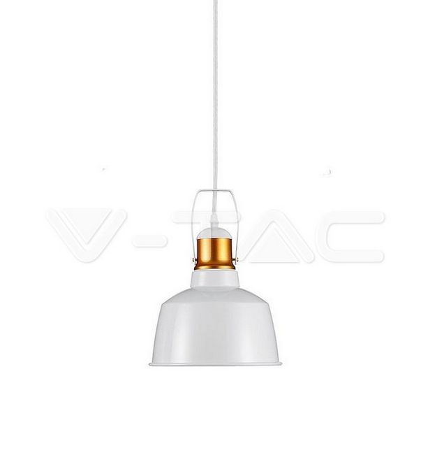 Aluminium Shade Pendant Light White IP20