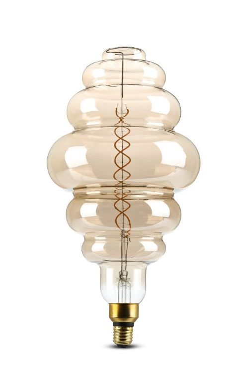 8W S200 LED SMOKY DOUBLE FILAMENT BULB 1800K E27 DIMMABLE