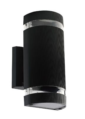 LED WALL LIGHT BLACK BODY ROUND E27 IP44