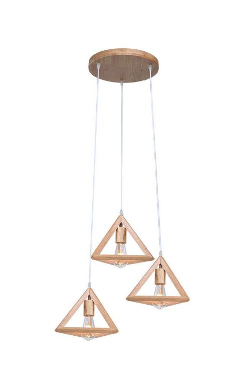 LED DESIGNER PENDANT FITTING WOOD COLOR BODY IP20