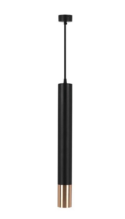 1xGU10 HANGING PENDANT BLACK+GOLD D:60x500MM