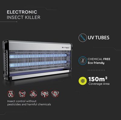 2*20W ELECTRONIC INSECT KILLER (EU PLUG) COVERAGE-150m2